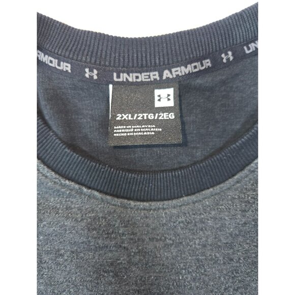 Under Armour Mens Heather Grey Pullover Sweatshirt 2XL - Picture 5 of 9